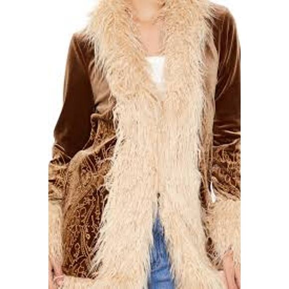 Forever 21 Penny Lane Version Of FP Still Water Moonglow Coat Size Small NEW - Picture 13 of 15